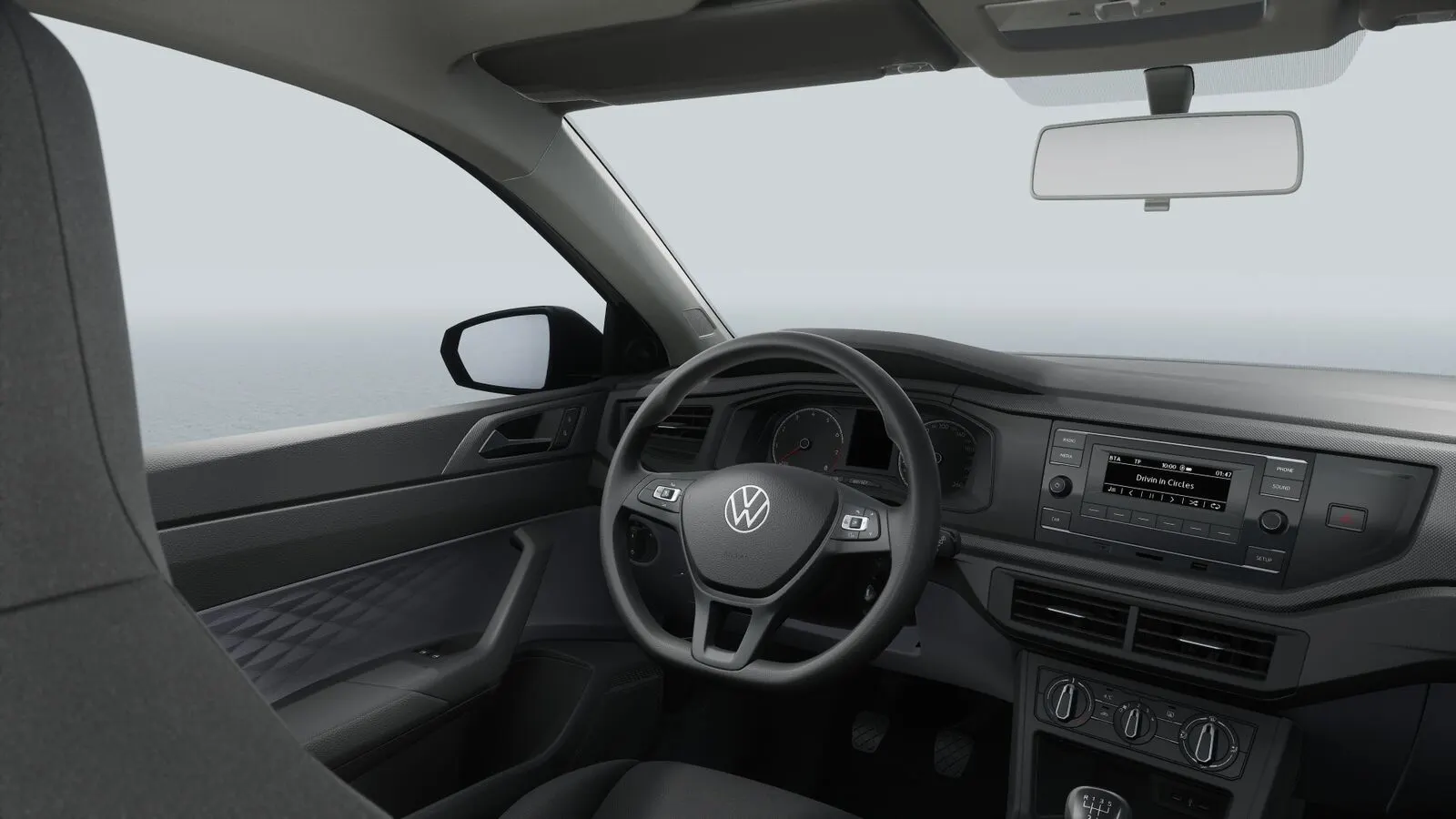 Painel e rádio do Volkswagen Polo Track