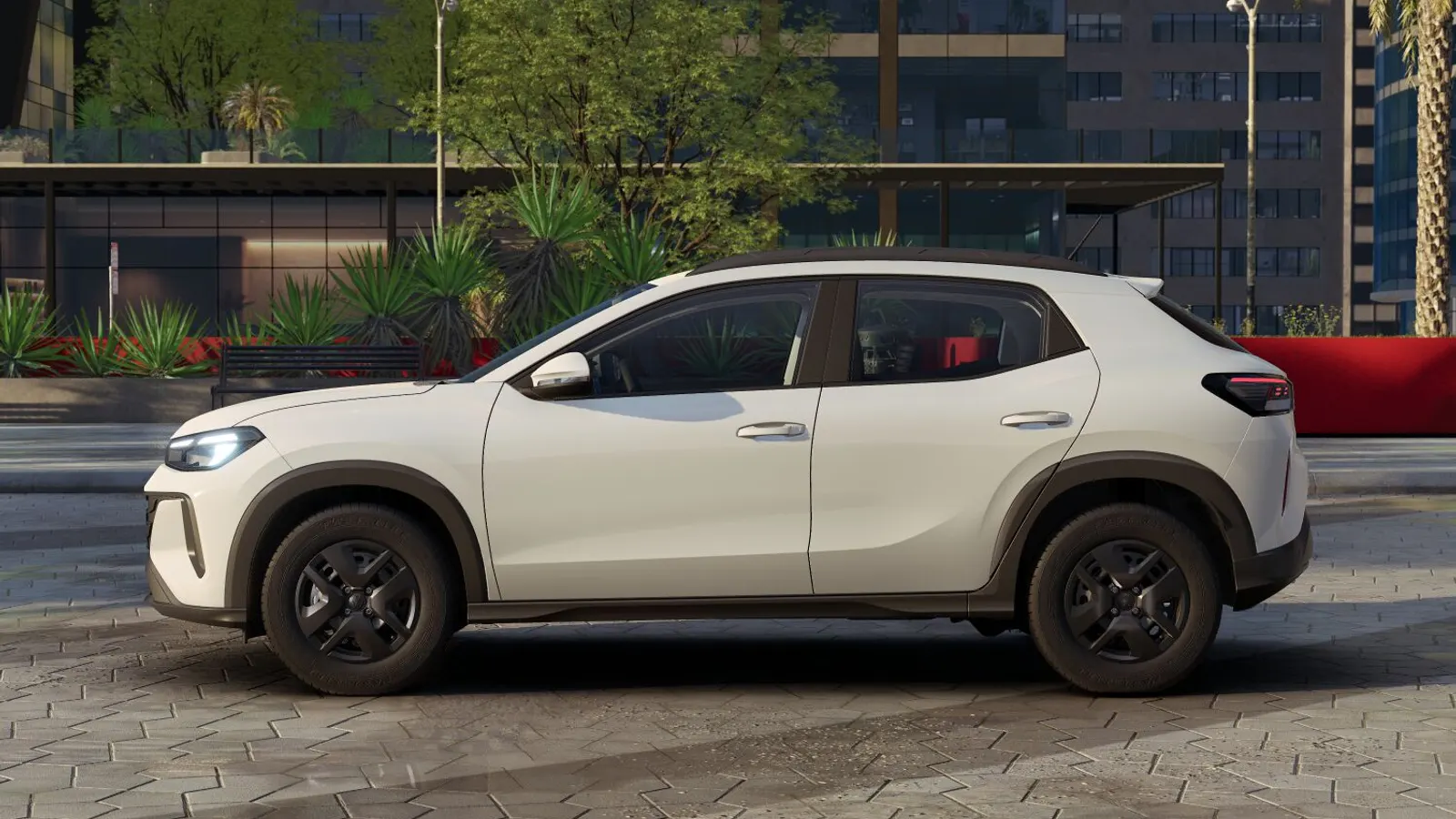 Volkswagen Tera 1.0 branco de perfil